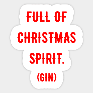 christmas spirit Sticker